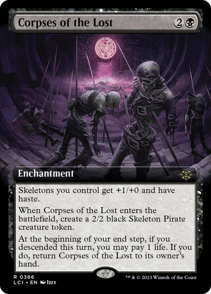 Corpses of the Lost (Extended Art) [The Lost Caverns of Ixalan] Magic: The Gathering