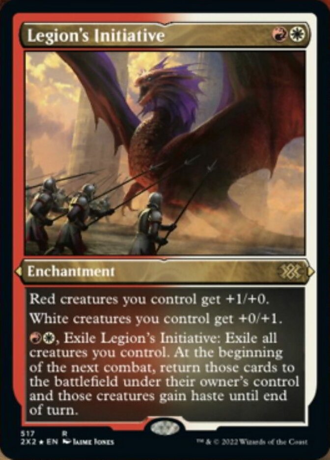 Legion's Initiative (Foil Etched) [Double Masters 2022] Magic: The Gathering