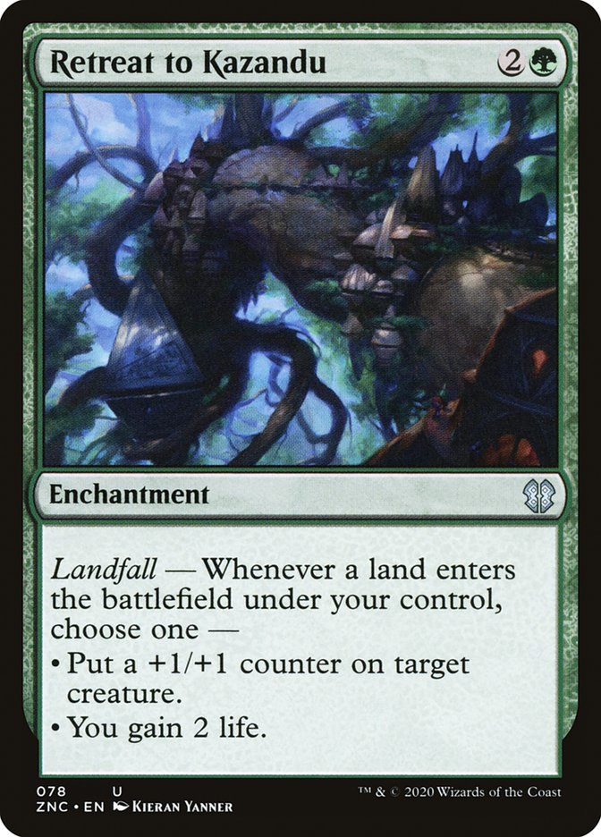 Retreat to Kazandu [Zendikar Rising Commander] Magic: The Gathering