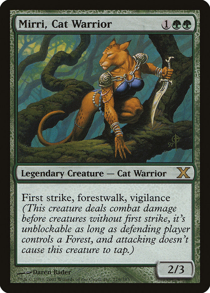 Mirri, Cat Warrior [Tenth Edition] Magic: The Gathering