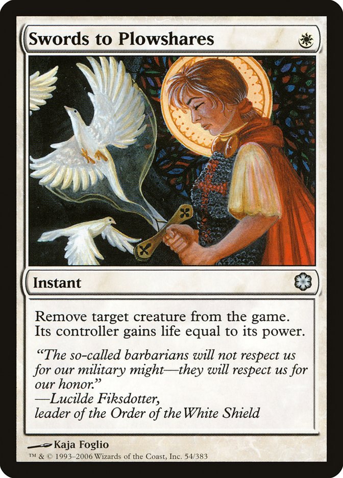 Swords to Plowshares [Coldsnap Theme Decks] Magic: The Gathering