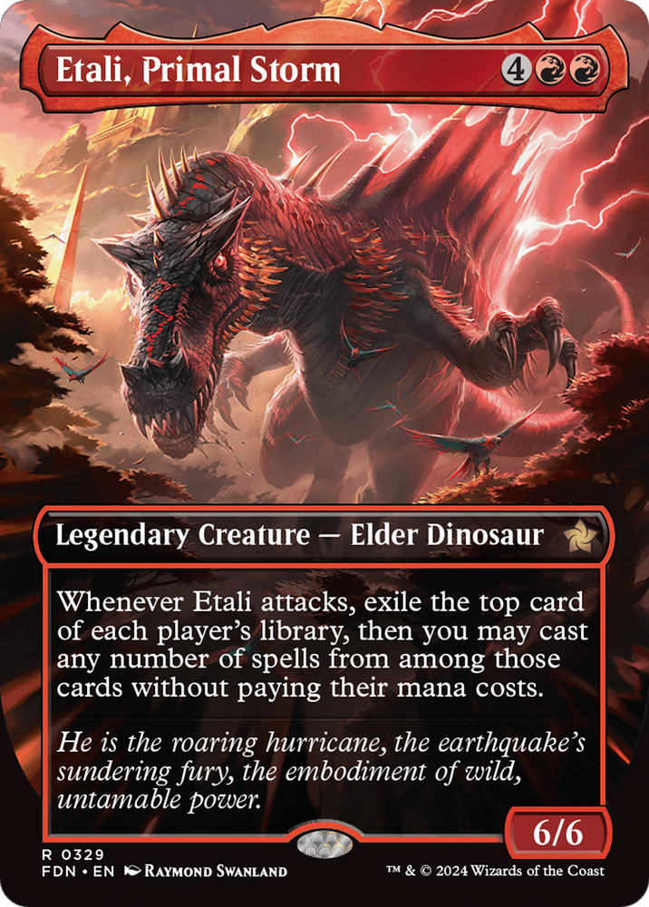 Etali, Primal Storm (Borderless) [Foundations] Magic: The Gathering