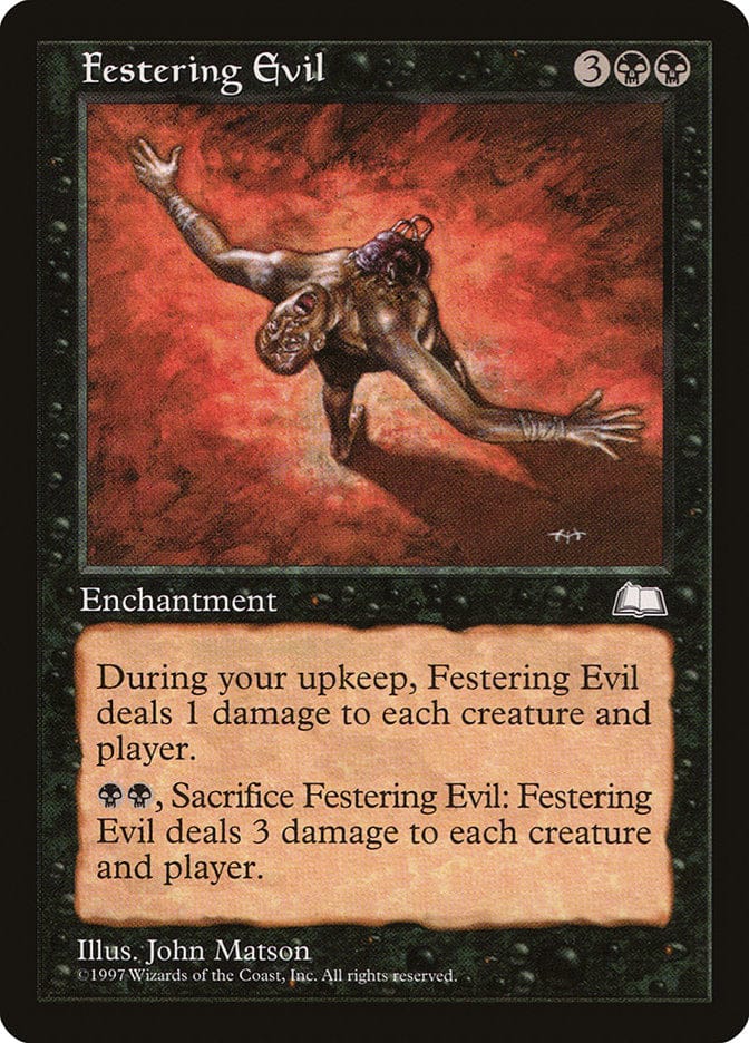 Festering Evil [Weatherlight] Magic: The Gathering