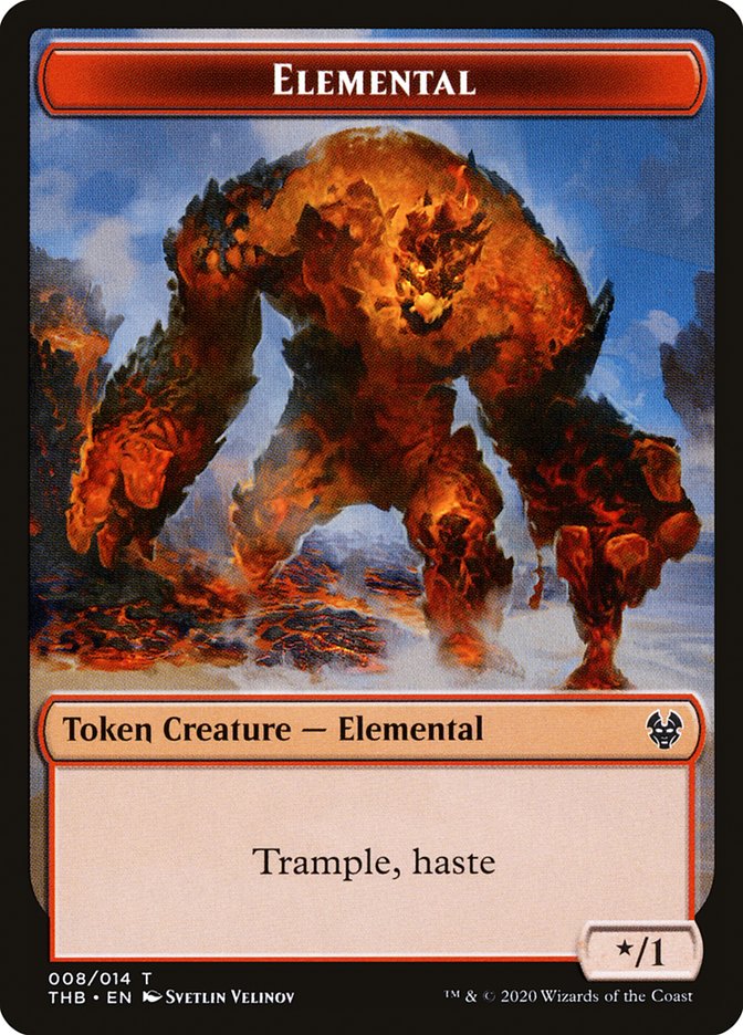 Elemental Token [Theros Beyond Death Tokens] Magic: The Gathering