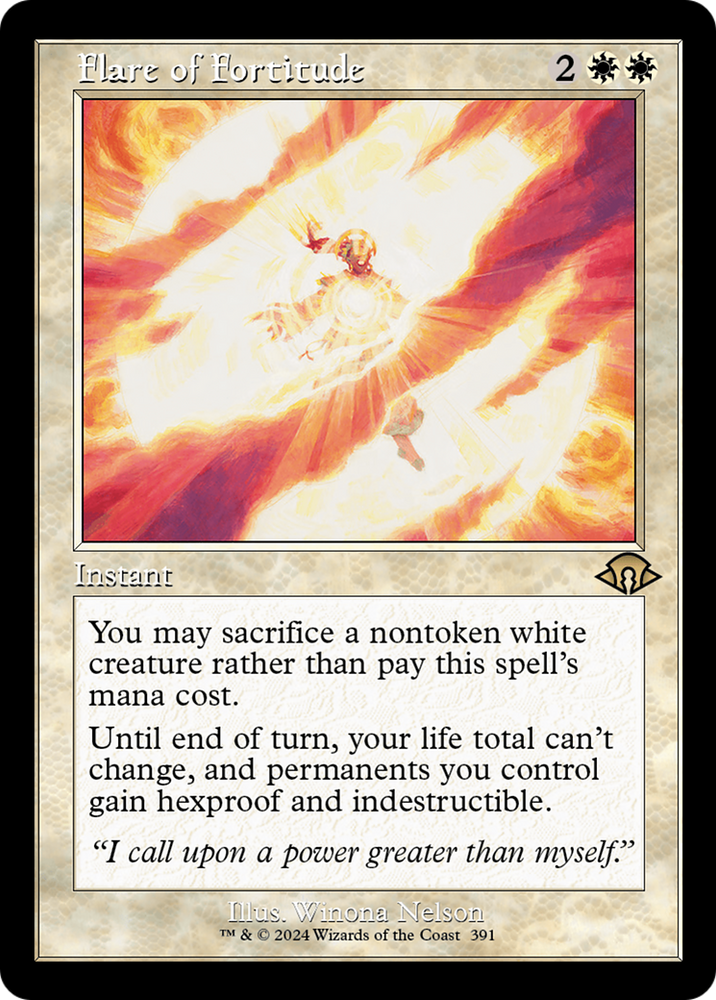 Flare of Fortitude (Retro) [Modern Horizons 3] Magic: The Gathering