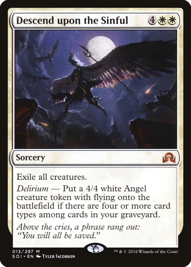 Descend upon the Sinful [Shadows over Innistrad] Magic: The Gathering