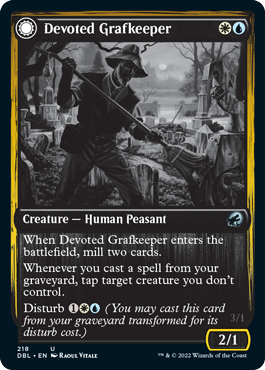 Devoted Grafkeeper // Departed Soulkeeper [Innistrad: Double Feature] Magic: The Gathering