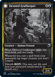 Devoted Grafkeeper // Departed Soulkeeper [Innistrad: Double Feature] Magic: The Gathering