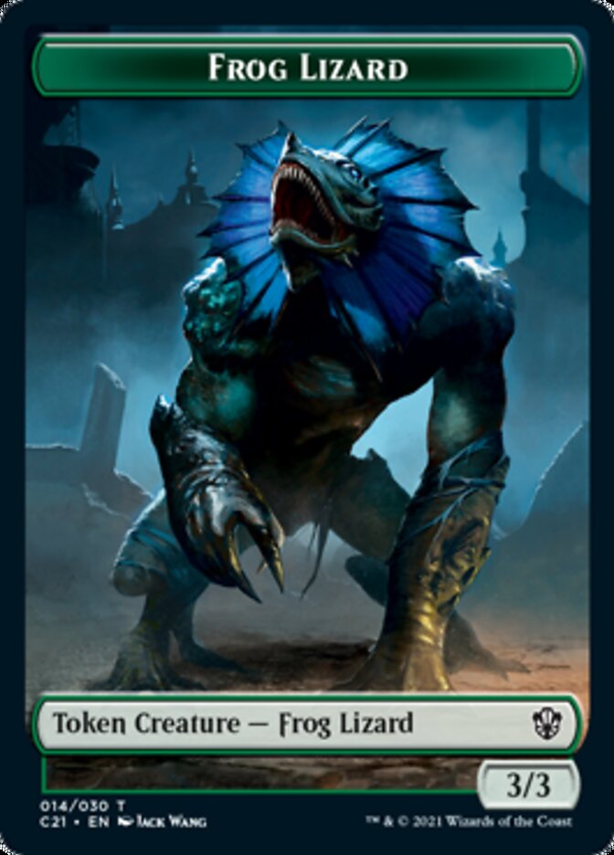 Frog Lizard // Elephant Double-Sided Token [Commander 2021 Tokens] Magic: The Gathering