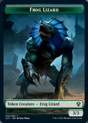 Frog Lizard // Elephant Double-Sided Token [Commander 2021 Tokens] Magic: The Gathering
