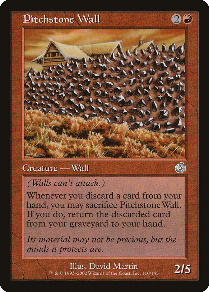 Pitchstone Wall [Torment] Magic: The Gathering