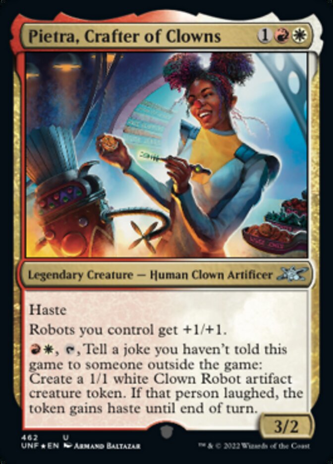 Pietra, Crafter of Clowns (Galaxy Foil) [Unfinity] Magic: The Gathering