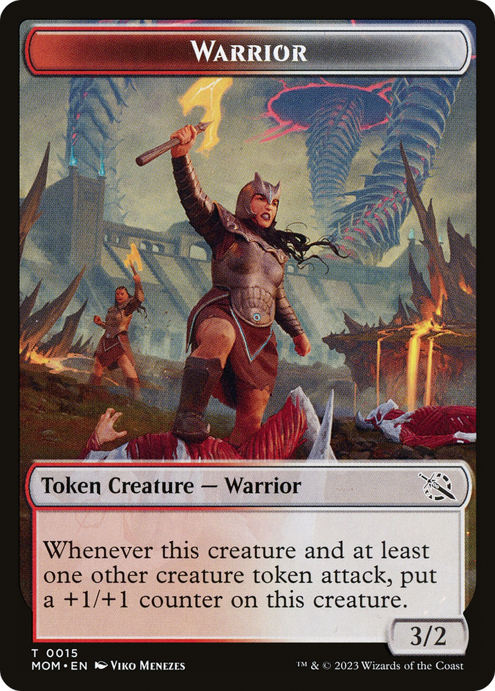 Warrior // Thopter Double-Sided Token [March of the Machine Tokens] Magic: The Gathering