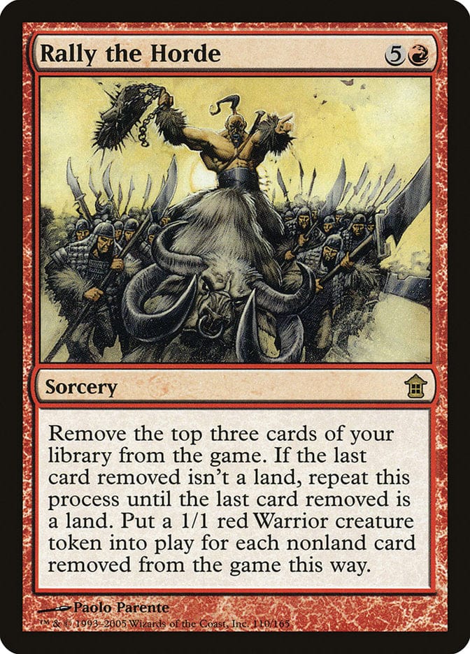 Rally the Horde [Saviors of Kamigawa] Magic: The Gathering
