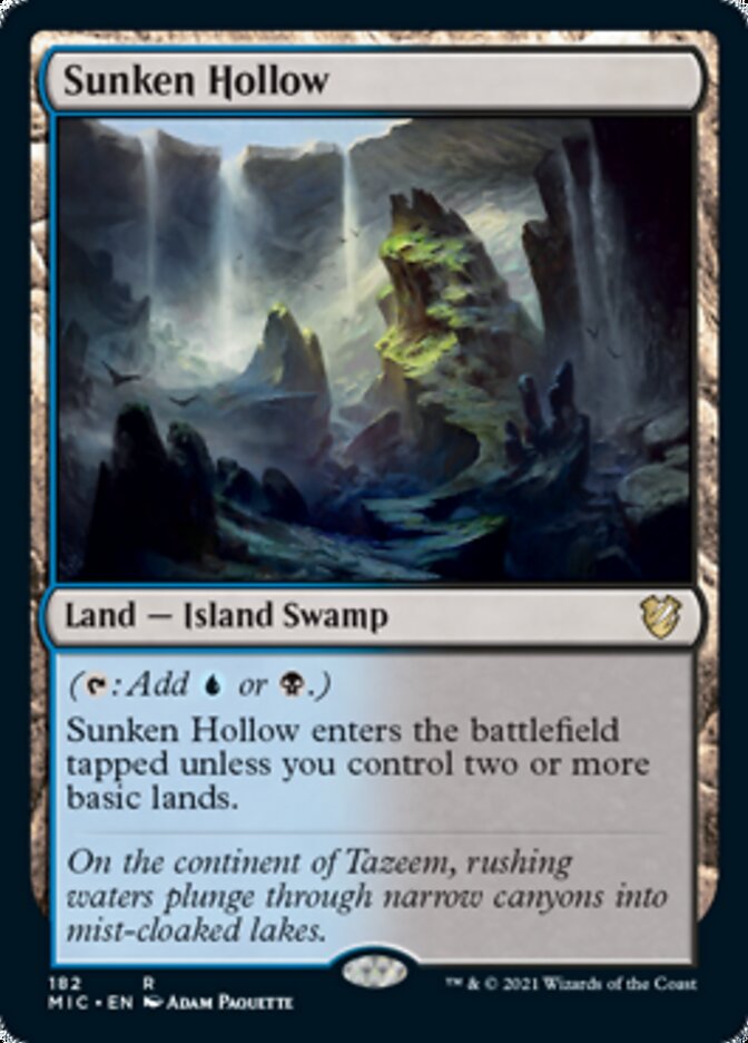 Sunken Hollow [Innistrad: Midnight Hunt Commander] Magic: The Gathering