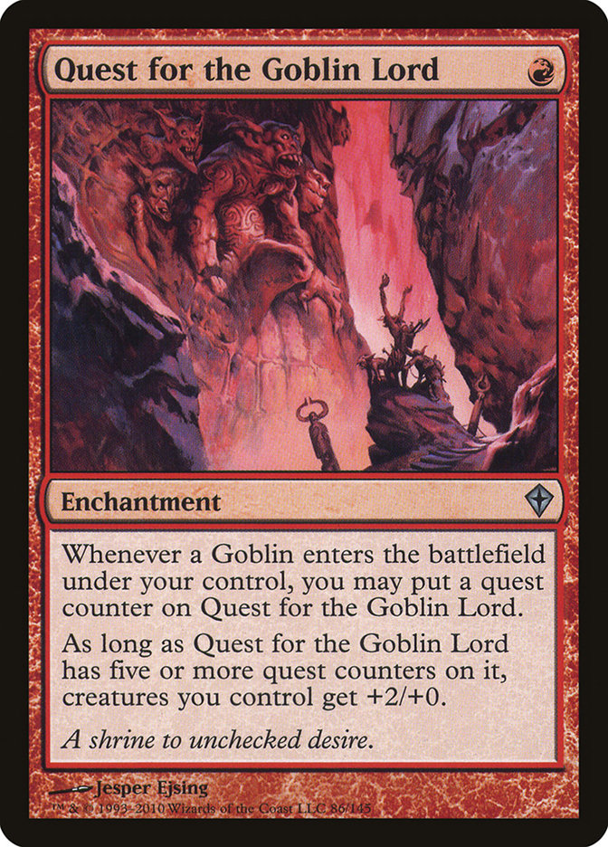 Quest for the Goblin Lord [Worldwake] Magic: The Gathering