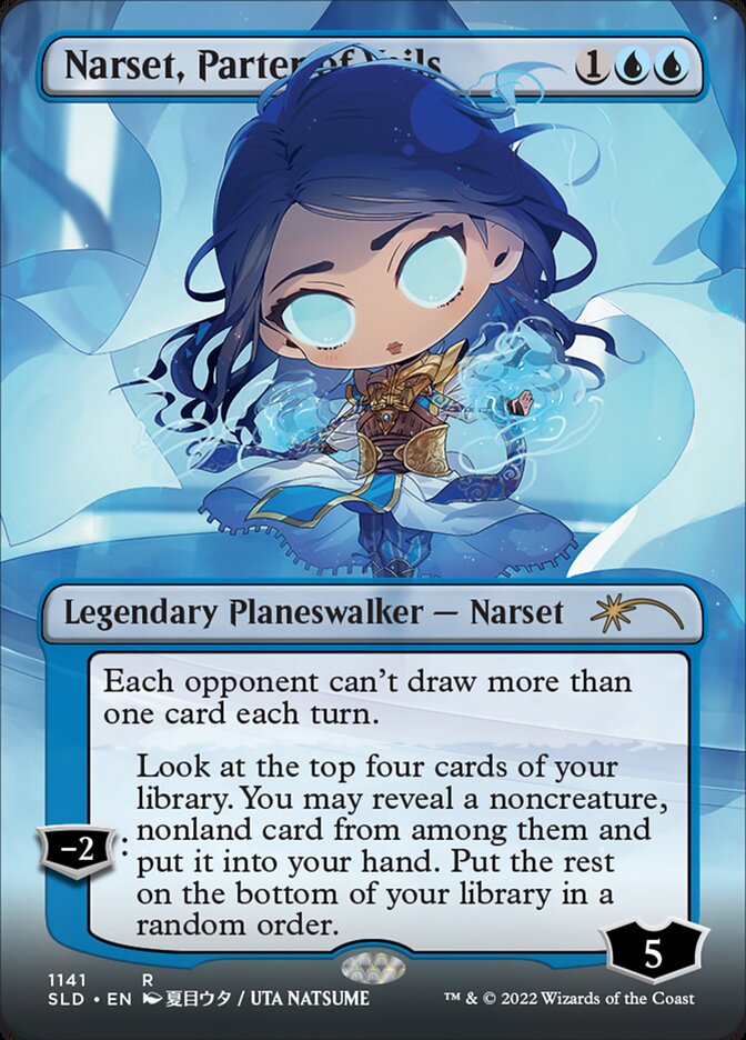 Narset, Parter of Veils (Borderless) [Secret Lair Drop Series] Magic: The Gathering