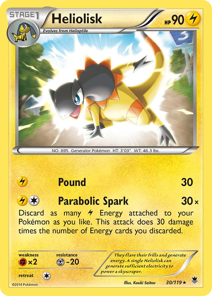 Heliolisk (30/119) (Theme Deck Exclusive) [XY: Phantom Forces] Pokémon