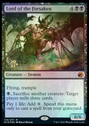 Lord of the Forsaken [Innistrad: Midnight Hunt Prerelease Promos] Magic: The Gathering