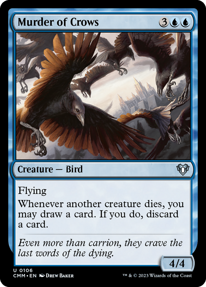 Murder of Crows [Commander Masters] Magic: The Gathering