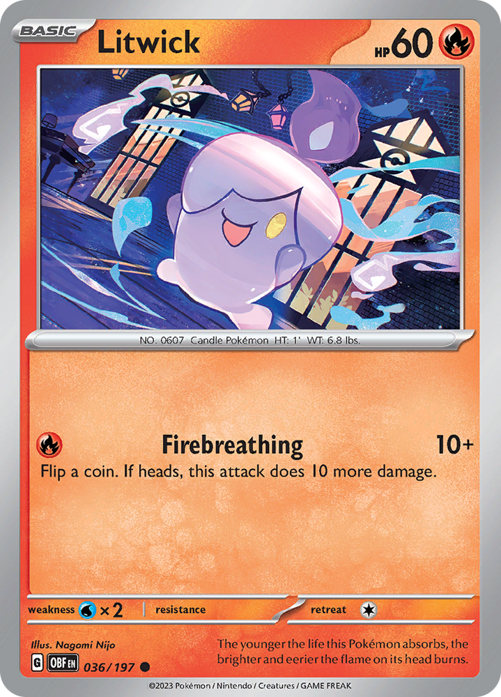 Litwick (036/197) [Scarlet & Violet: Obsidian Flames] Pokémon