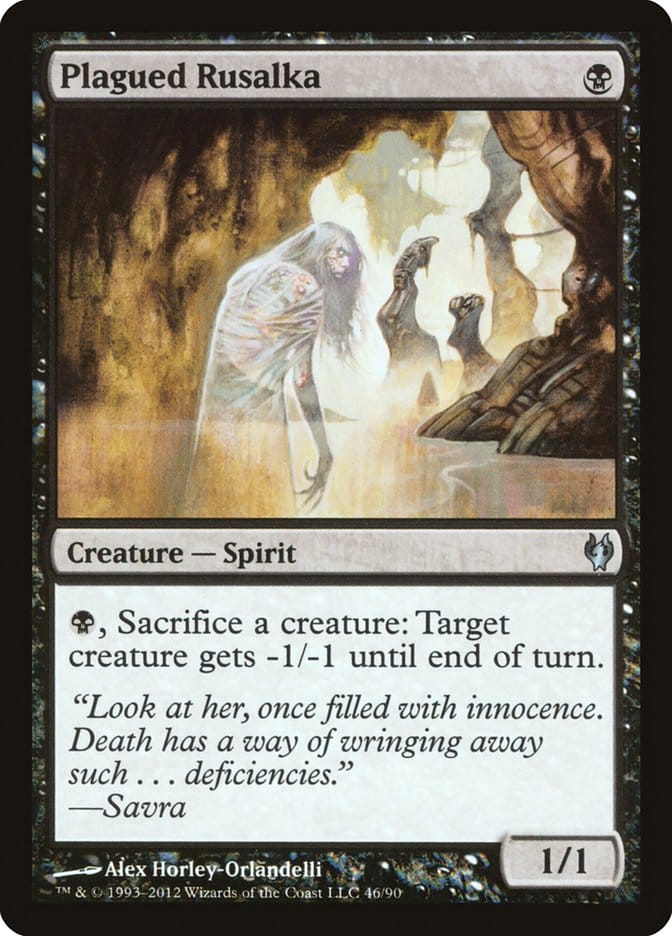Plagued Rusalka [Duel Decks: Izzet vs. Golgari] Magic: The Gathering