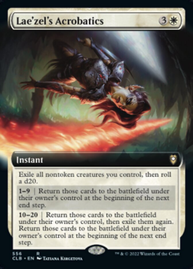 Lae'zel's Acrobatics (Extended Art) [Commander Legends: Battle for Baldur's Gate] Magic: The Gathering