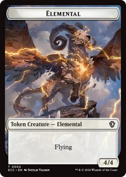 Elemental (0002) // Elemental (0009) Double-Sided Token [Lorwyn Eclipsed Tokens] Magic: The Gathering
