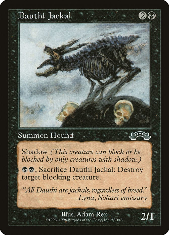 Dauthi Jackal [Exodus] Magic: The Gathering