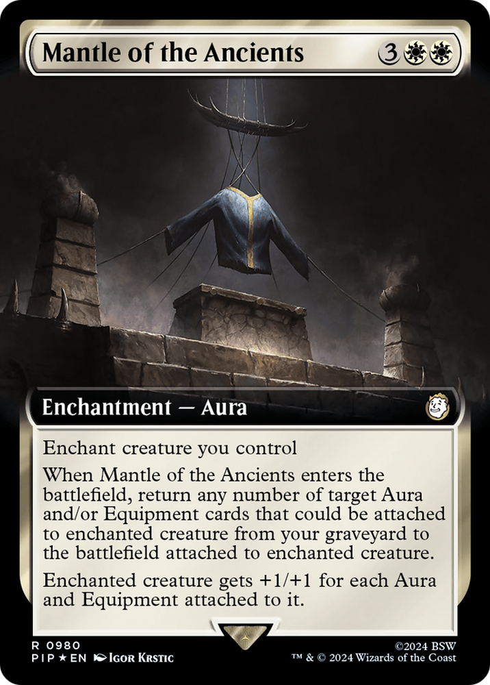 Mantle of the Ancients (Extended Art) (Surge Foil) [Fallout] Magic: The Gathering