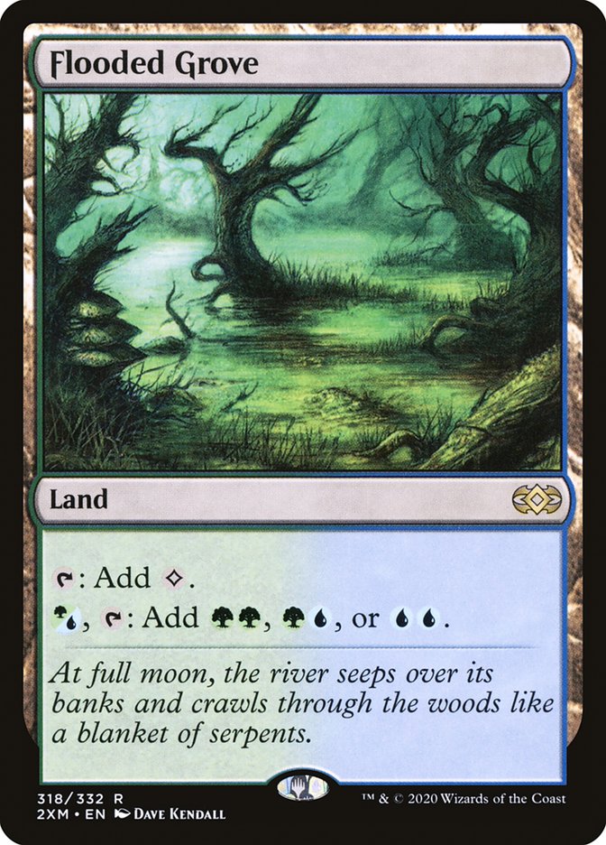 Flooded Grove [Double Masters] Magic: The Gathering