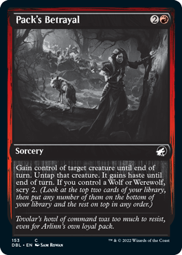Pack's Betrayal [Innistrad: Double Feature] Magic: The Gathering