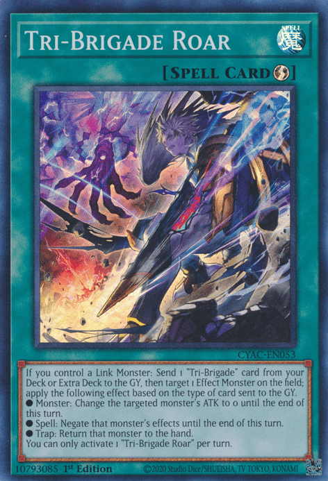 Tri-Brigade Roar [CYAC-EN053] Super Rare - Yugioh Cards For Your TCG Needs!