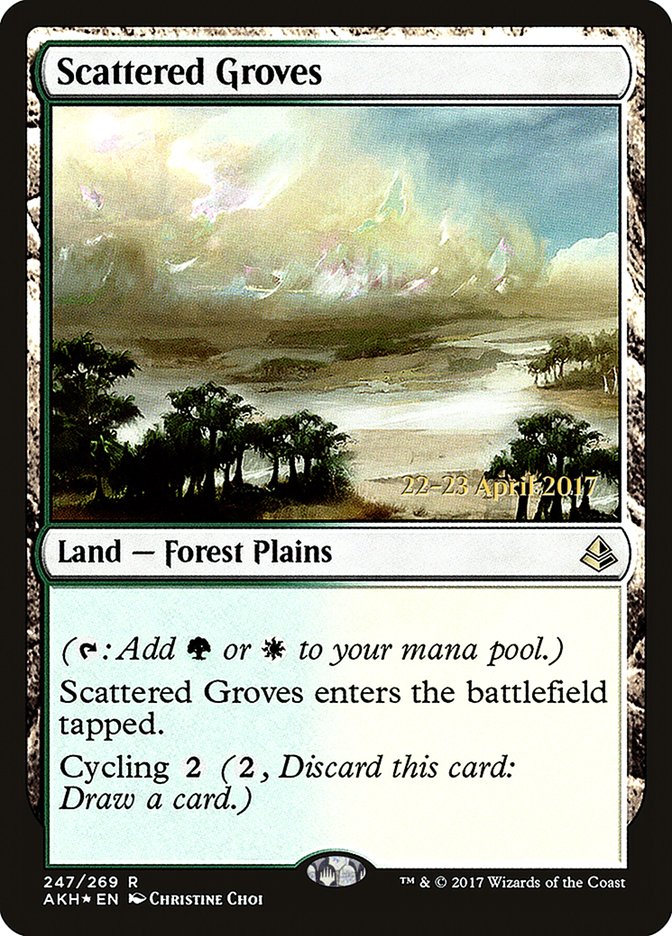 Scattered Groves [Amonkhet Prerelease Promos] Magic: The Gathering