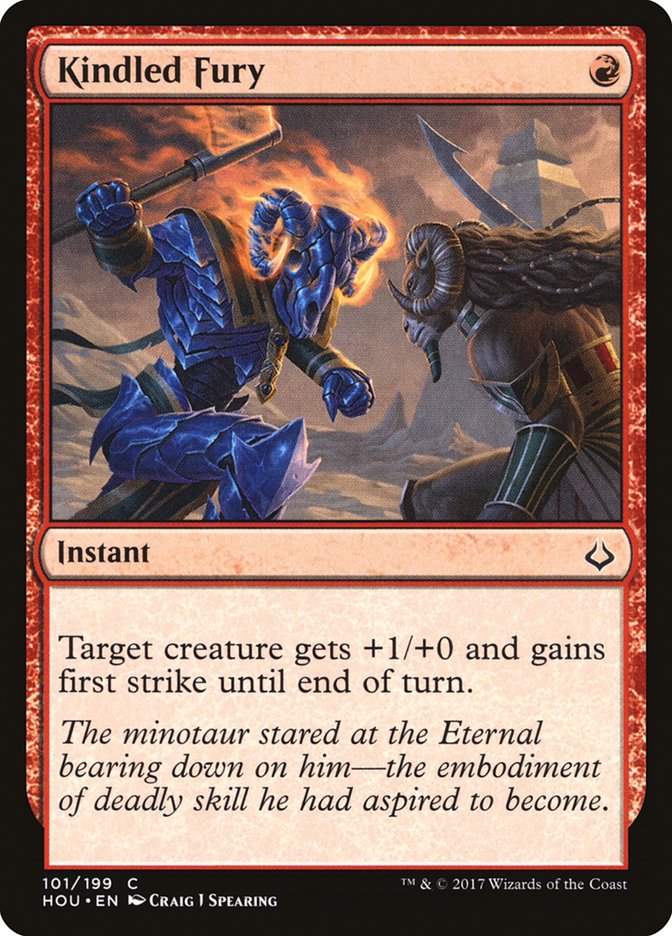 Kindled Fury [Hour of Devastation] Magic: The Gathering