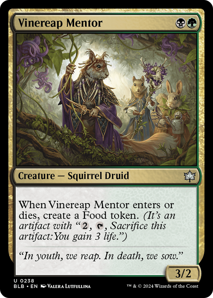 Vinereap Mentor [Bloomburrow] Magic: The Gathering