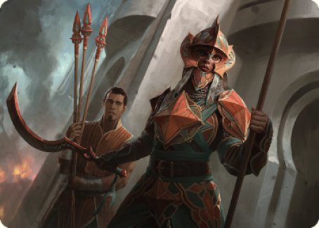 Siege Veteran Art Card [The Brothers' War Art Series] Magic: The Gathering