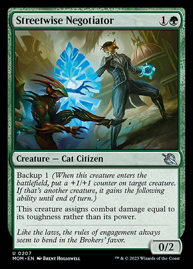 Streetwise Negotiator [March of the Machine] Magic: The Gathering