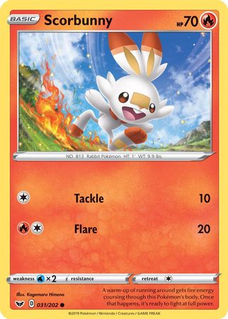 Scorbunny (031/202) (Premium Collection) [Sword & Shield: Base Set] Pokémon