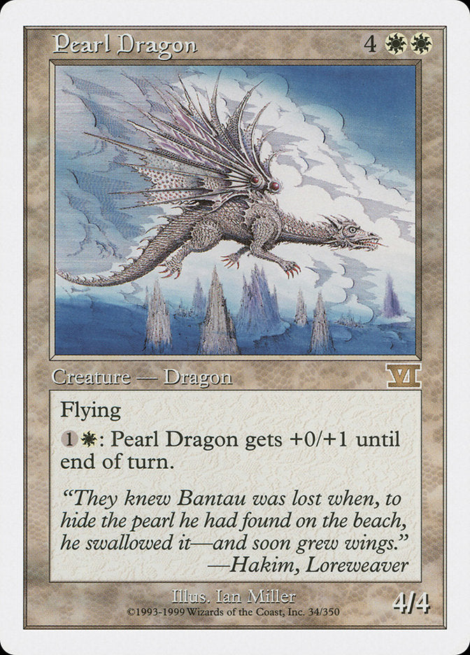 Pearl Dragon [Classic Sixth Edition] Magic: The Gathering