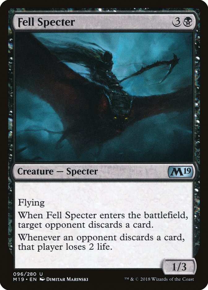 Fell Specter [Core Set 2019] Magic: The Gathering