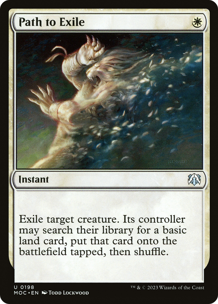 Path to Exile [March of the Machine Commander] Magic: The Gathering
