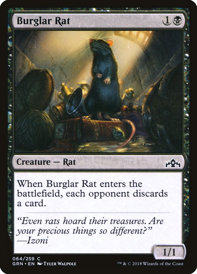 Burglar Rat [Guilds of Ravnica] Magic: The Gathering