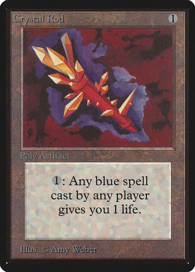 Crystal Rod [Beta Edition] Magic: The Gathering