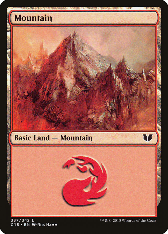 Mountain (337) [Commander 2015] Magic: The Gathering