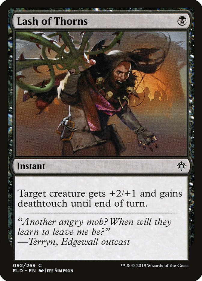 Lash of Thorns [Throne of Eldraine] Magic: The Gathering