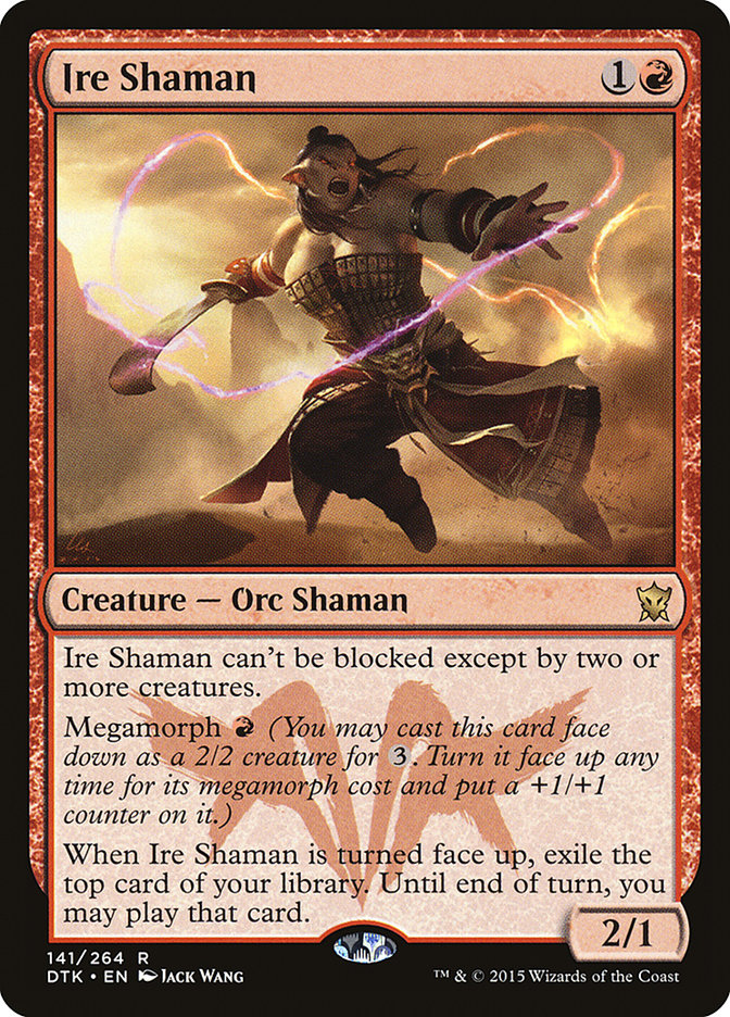 Ire Shaman [Dragons of Tarkir] Magic: The Gathering