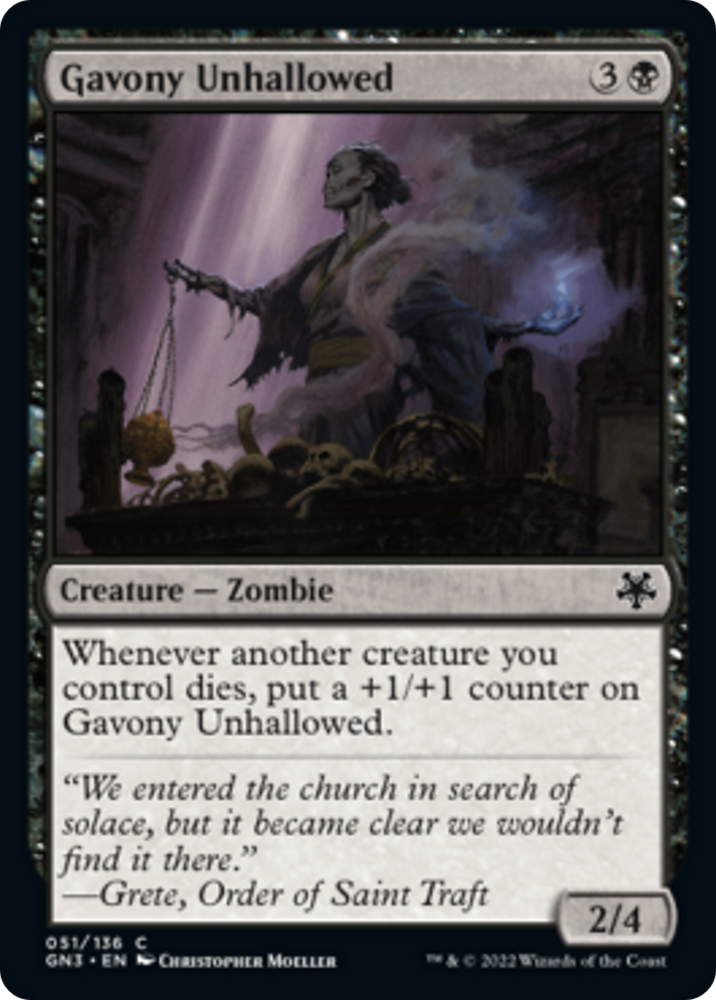 Gavony Unhallowed [Game Night: Free-for-All] Magic: The Gathering