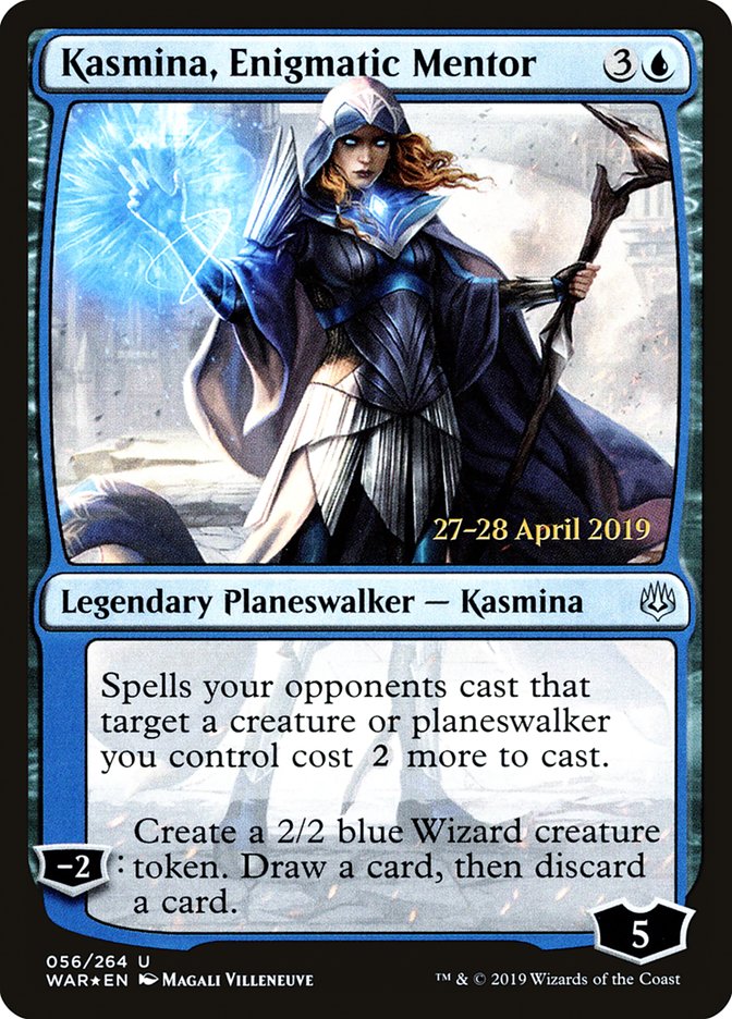 Kasmina, Enigmatic Mentor [War of the Spark Prerelease Promos] Magic: The Gathering