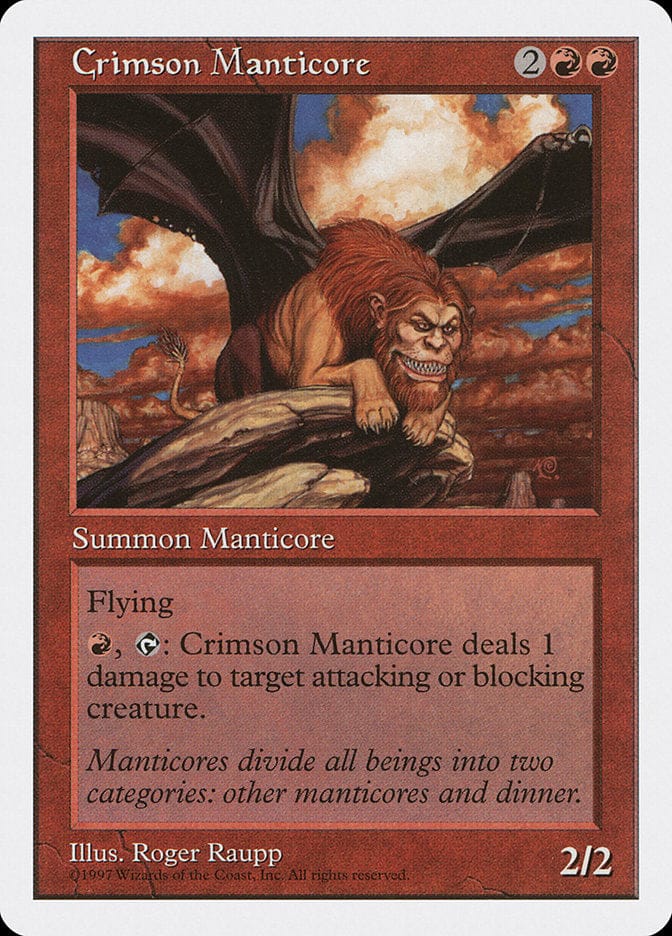 Crimson Manticore [Fifth Edition] Magic: The Gathering